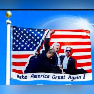 President Trump Flag Take America Back Flag Outdoor Decor (5X3 FEET) Polyester